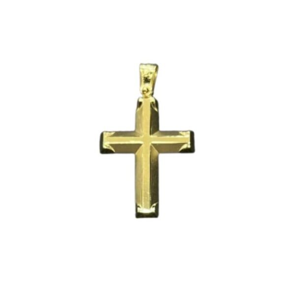 Σταυρός ανδρικός σε κίτρινο χρυσό Κ14