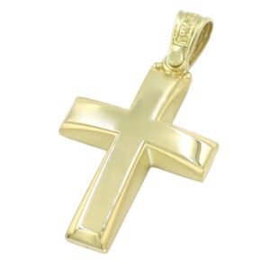 Σταυρός ανδρικός σε κίτρινο χρυσό Κ14