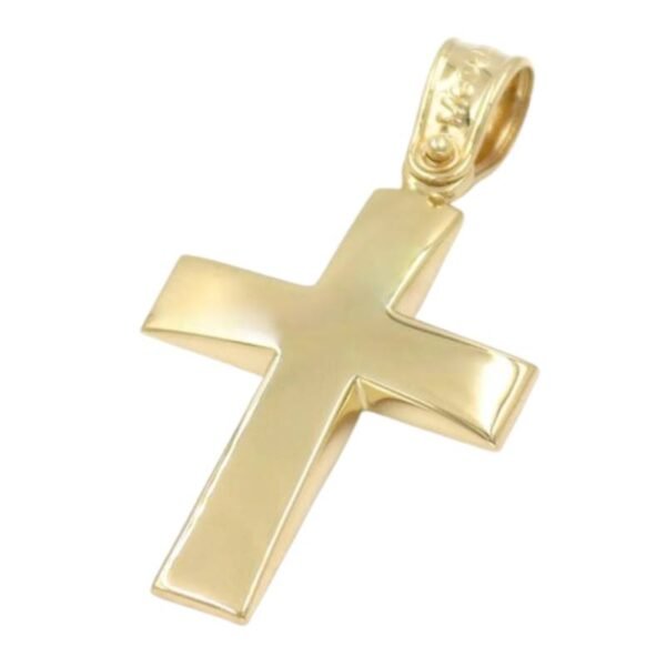 Σταυρός ανδρικός σε κίτρινο χρυσό Κ14