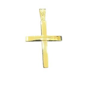 Σταυρός ανδρικός σε κίτρινο χρυσό Κ14