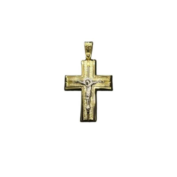Σταυρός ανδρικός σε κίτρινο χρυσό Κ14
