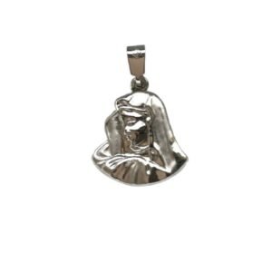 Φυλαχτό Παναγία σε λευκό χρυσό Κ14