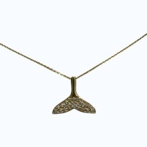 Ασημένιο επίχρυσο κολιέ Ουρά Γοργόνας 925