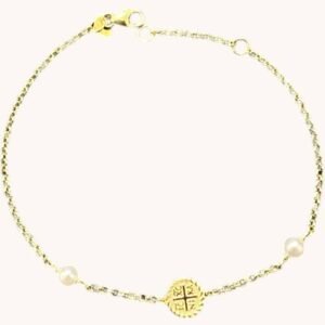 Βραχιόλι ασημένιο επιχρυσωμένο με κων/το 925