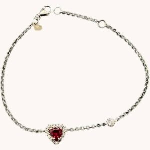 Ασημένιο βραχιόλι Καρδιά με Ζιργκόν 925