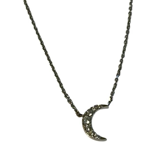 Ασημένιο κολιέ μισοφέγγαρο 925