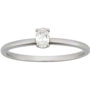 Ασημένιο δαχτυλίδι μονόπετρο με ζιργκόν 925