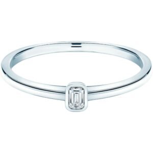 Ασημένιο δαχτυλίδι μονόπετρο με ζιργκόν 925