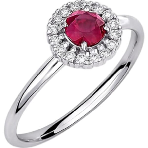 Ασημένιο δαχτυλίδι ροζέτα με ζιργκόν  925