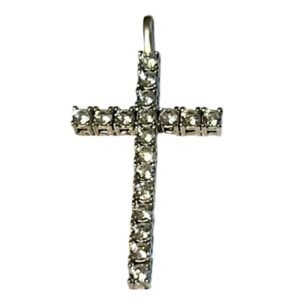 Σταυρός ασημένιος με ζιργκόν 925