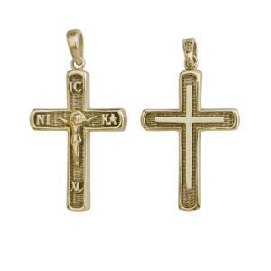 Σταυρός ανδρικός σε κίτρινο χρυσό Κ14