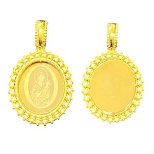 Μενταγιόν χρυσό Παναγία διπλής όψεως Κ9