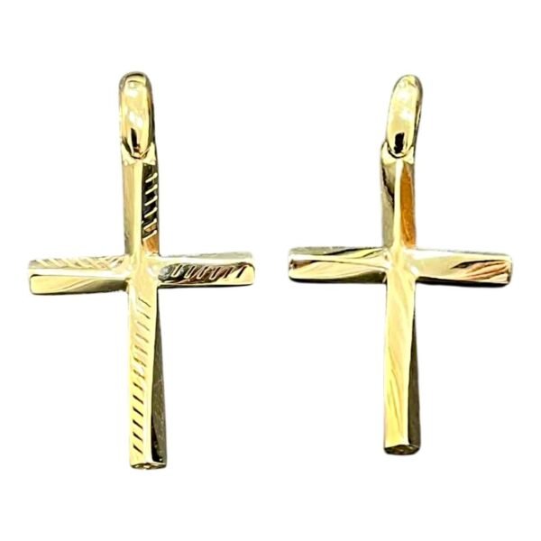 Σταυρός σε κίτρινο χρυσό διπλής όψεως Κ14