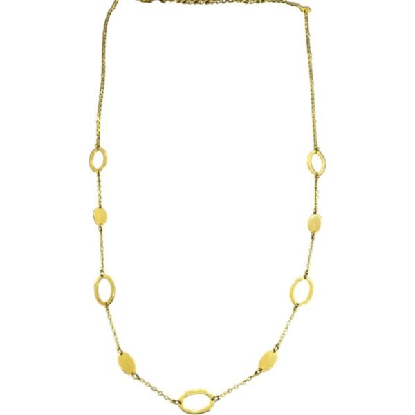 Ασημένιο κολιέ επίχρυσο με πολλά στοιχεία 925