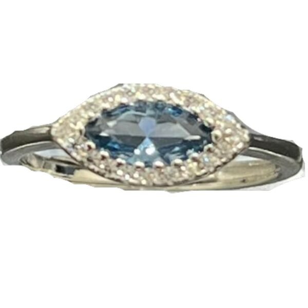 Ασημένιο δαχτυλίδι ροζέτα  με ζιργκόν  925