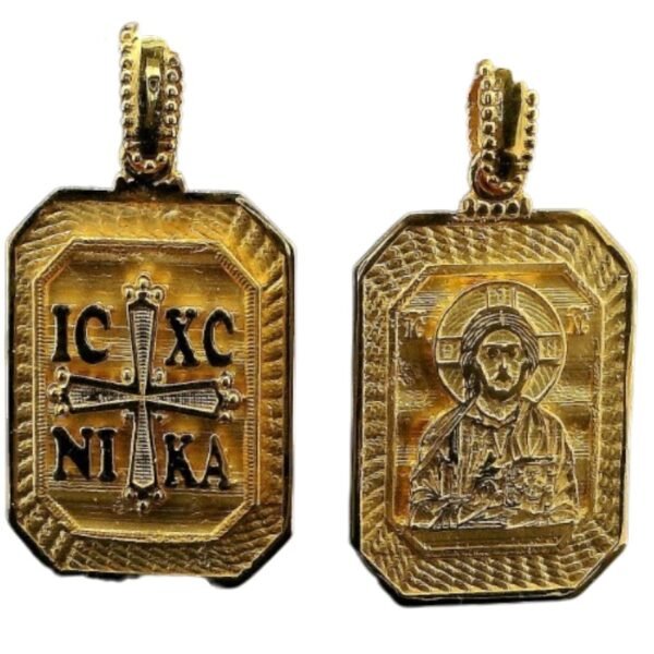 Μενταγιόν Παναγία διπλής όψης κωνσταντινάτο Κ14