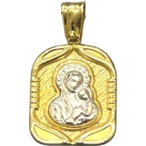 Χρυσό μενταγιόν Παναγία Κ14