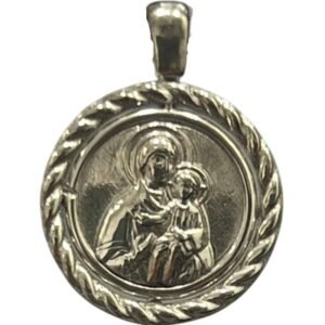 Ασημένιo φυλαχτό Παναγία 925